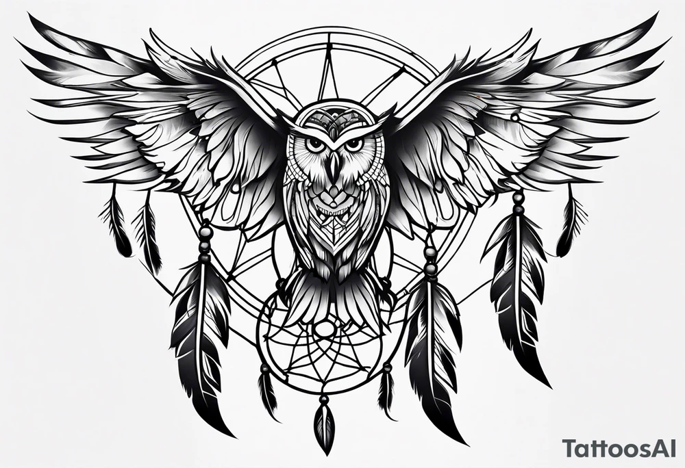Dreamcatcher tattoo. tattoo idea