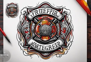 firefighter logo tattoo idea