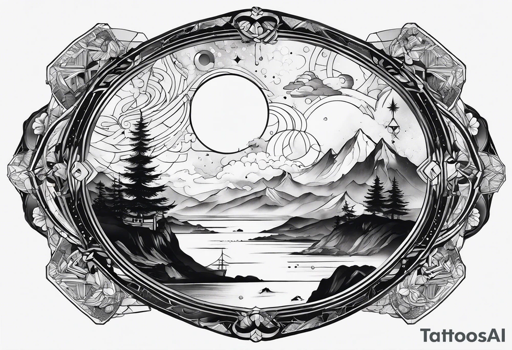 galaxy tattoo idea