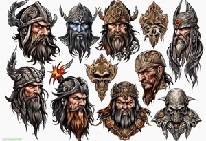 pagan warlord tattoo idea