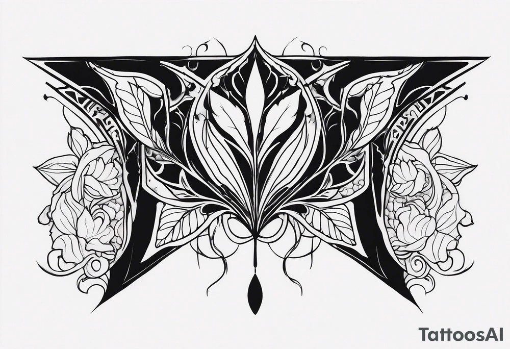 bloody cut tattoo idea
