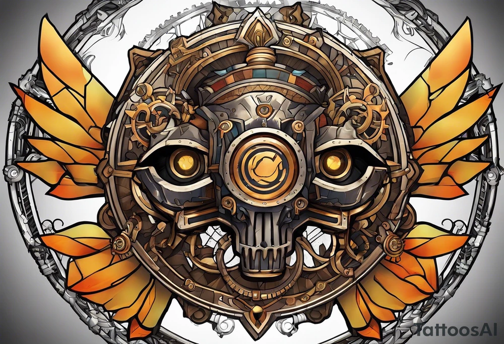 Borderlands 2 game, borderlands 2 symbol, steampunk tattoo idea