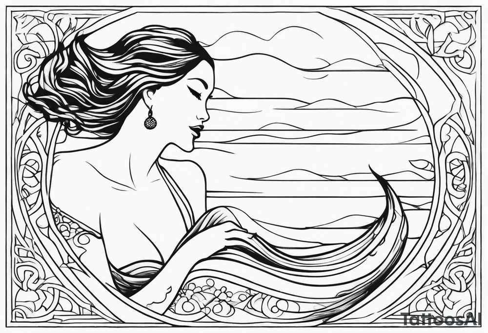 Mermaid tattoo idea