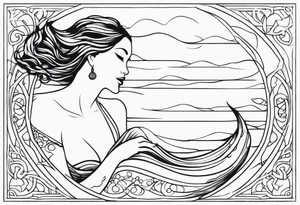 Mermaid tattoo idea