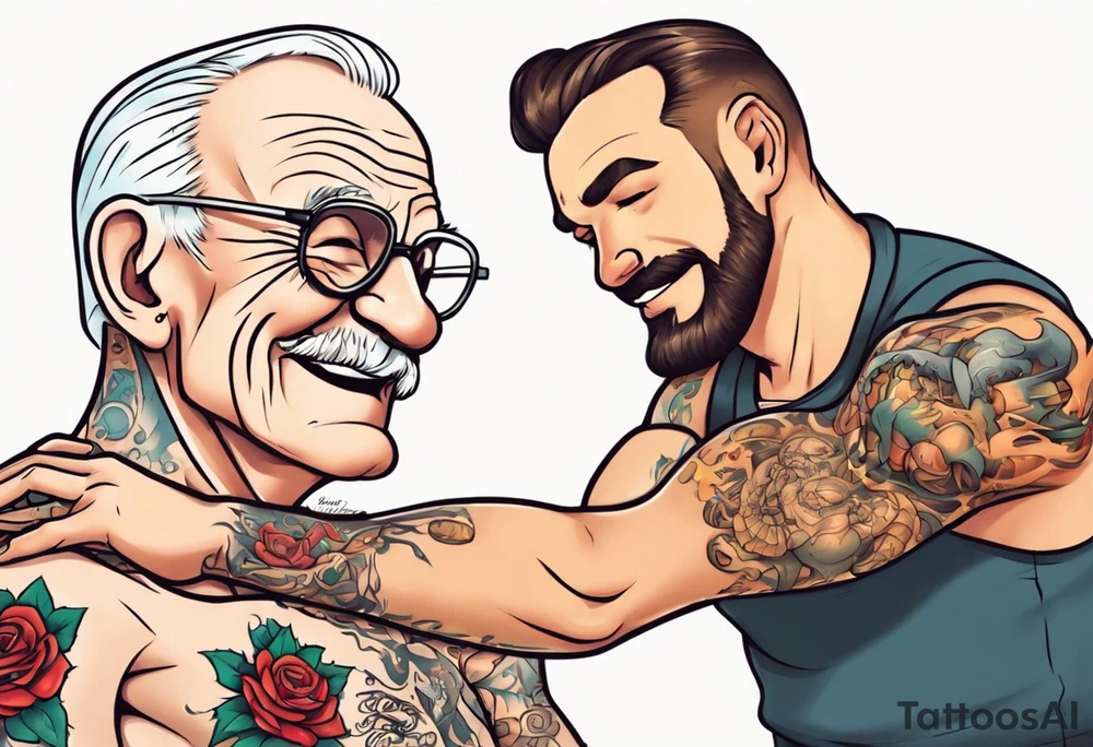 man getting a tattoo close up tattoo idea