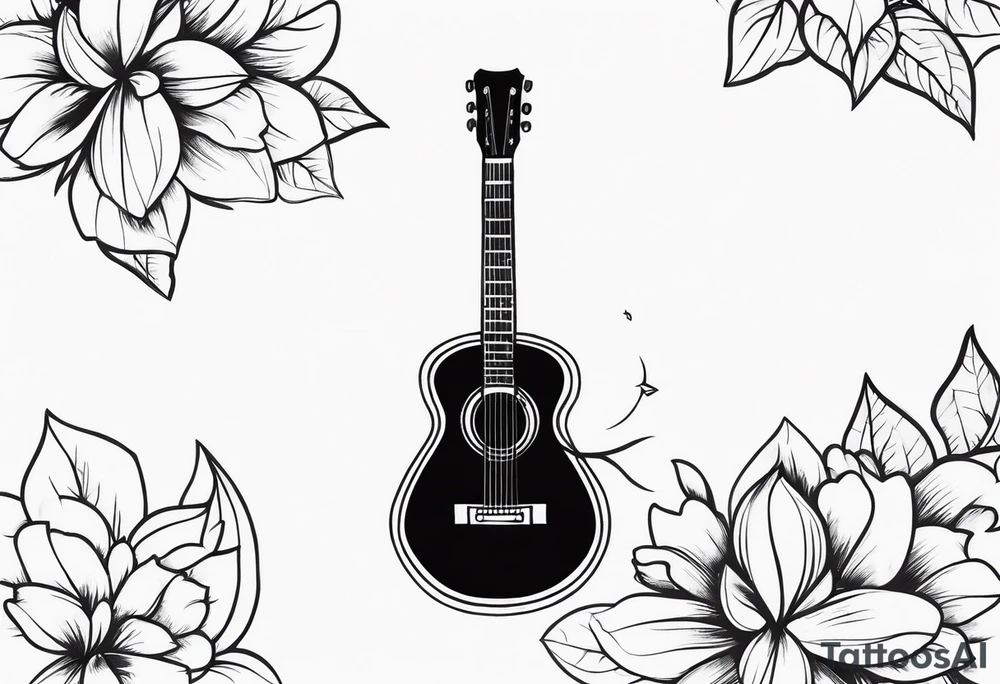 Guitar tattoo idea