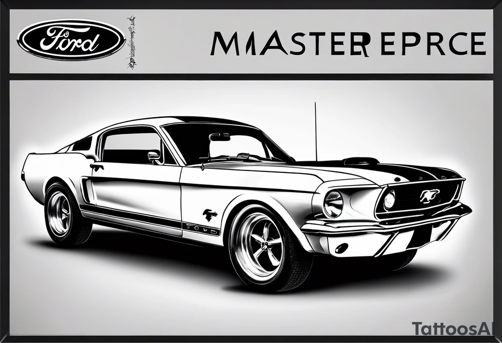 ford mustang tattoo idea