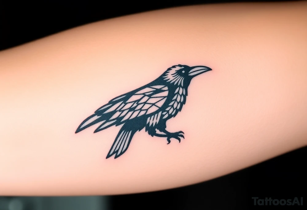 crow tattoo idea