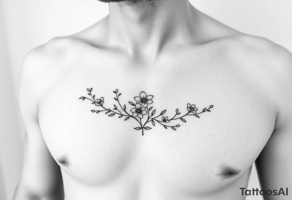 delicate underboob tattoo design, thin fine line floral композиtion,
small elegant flowers, soft shading, light and feminine,
curved shape following breast line,
minimalistic, airy, tattoo stencil style, black and grey. tattoo idea