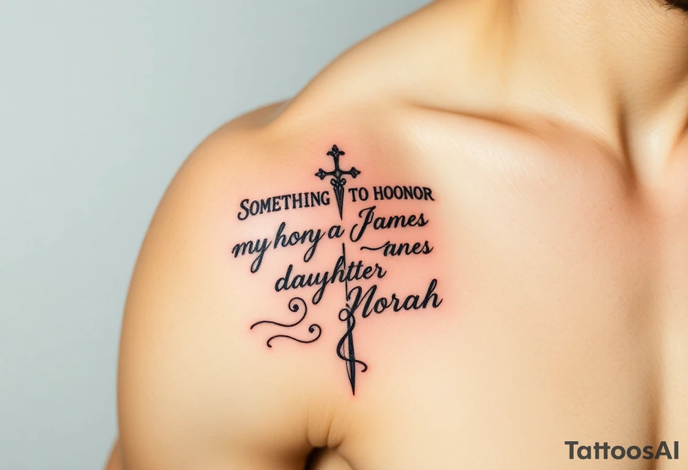 Something to honor my son James and daughter Norah tattoo idea