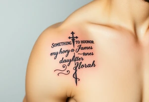 Something to honor my son James and daughter Norah tattoo idea