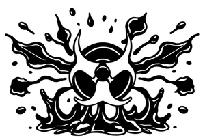Contagion sign imwith toxic spill behind tattoo idea