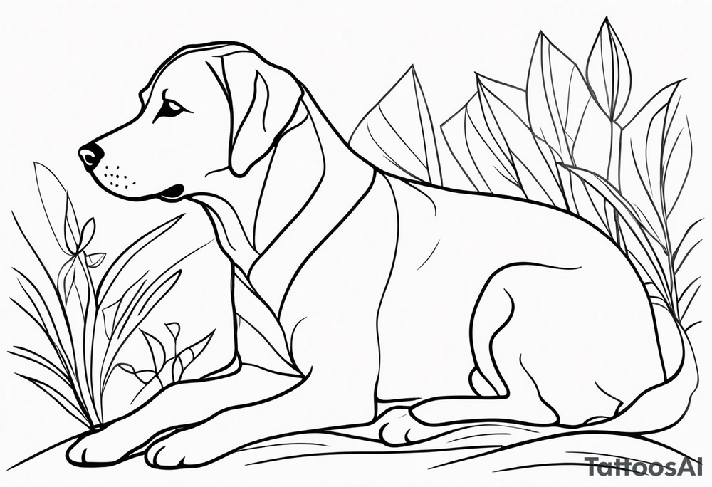 labrador, red fox labrador, picasso tattoo idea