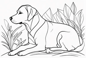 labrador, red fox labrador, picasso tattoo idea