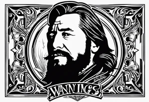 Waylon Jennings logo tattoo idea