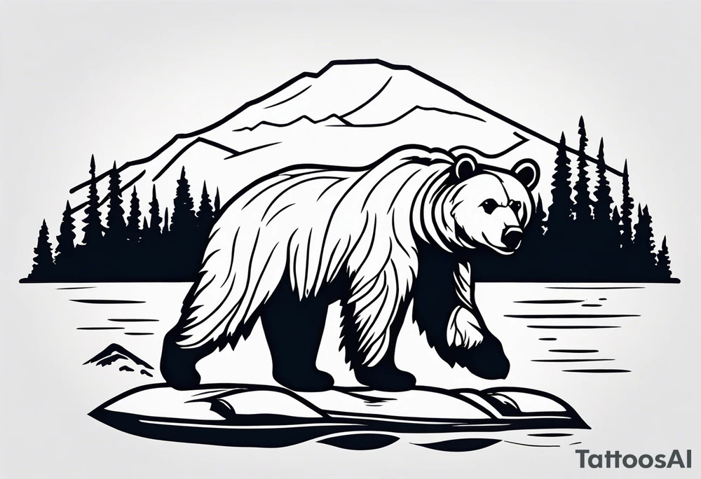grizzly bear tattoo idea