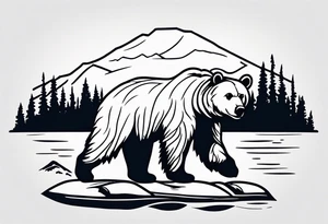 grizzly bear tattoo idea