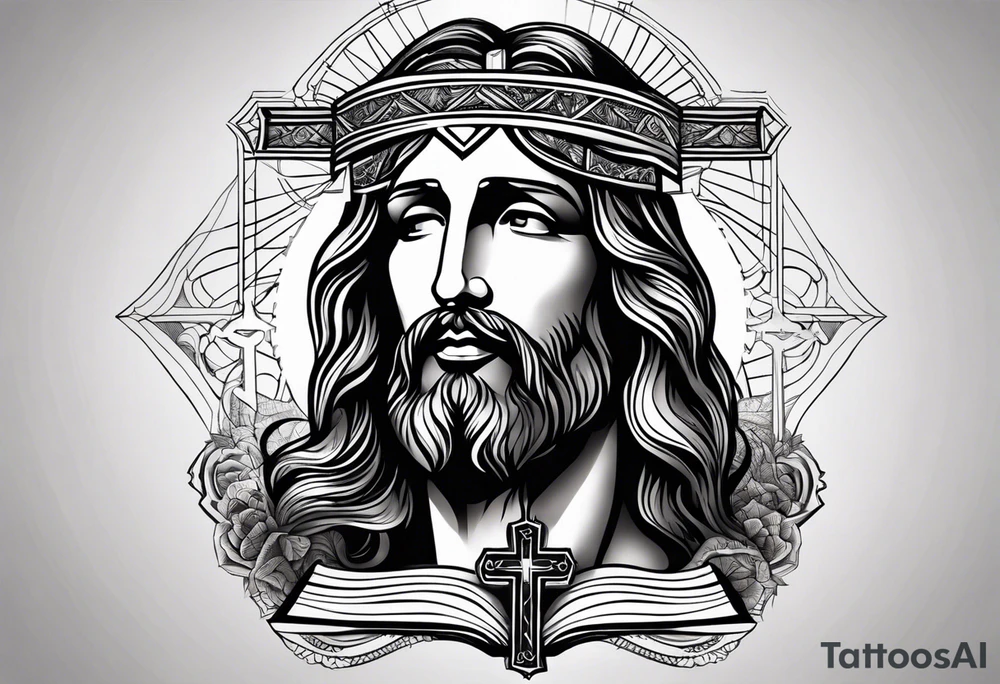 jesus leg tattoo with a cross and bible verse tattoo idea jesus leg tattoo with a cross and bible verse tattoo idea