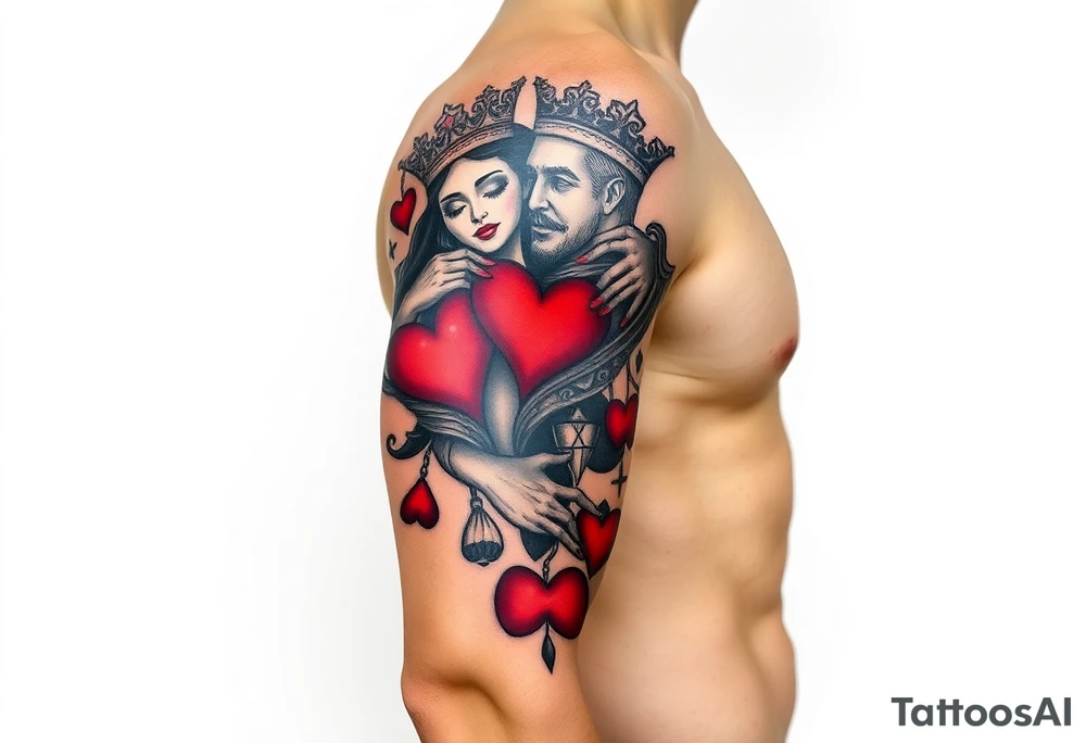 king of hearts
love tattoo idea