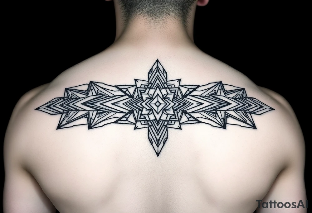 Intricate geometric line tattoos tattoo idea