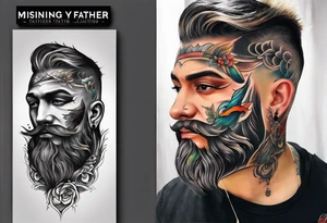 missing my father tattoo idea