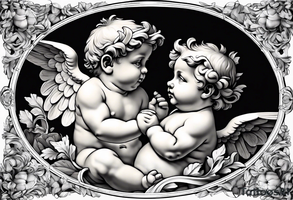 putti by Michelangelo tattoo idea