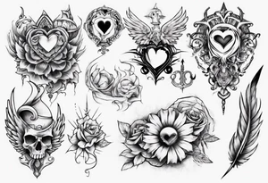 Love tatoos from heaven tattoo idea