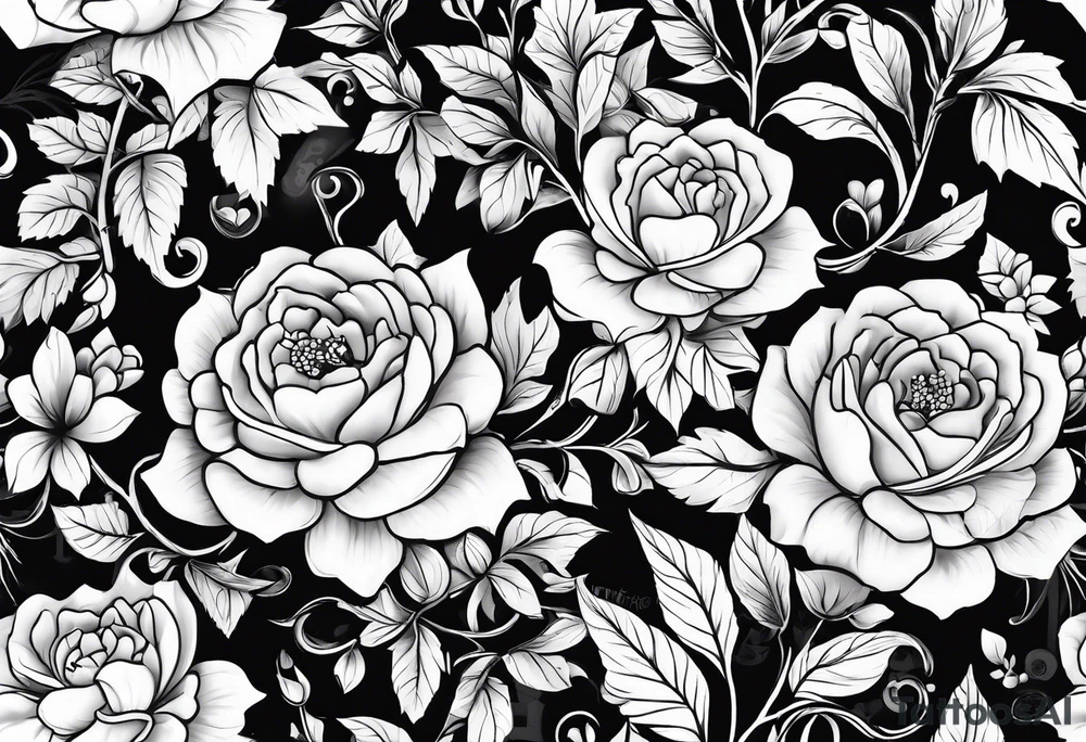 31.8742° N, 91.1366° W with ivy vines tattoo idea