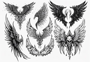 The fallen wings tattoo idea