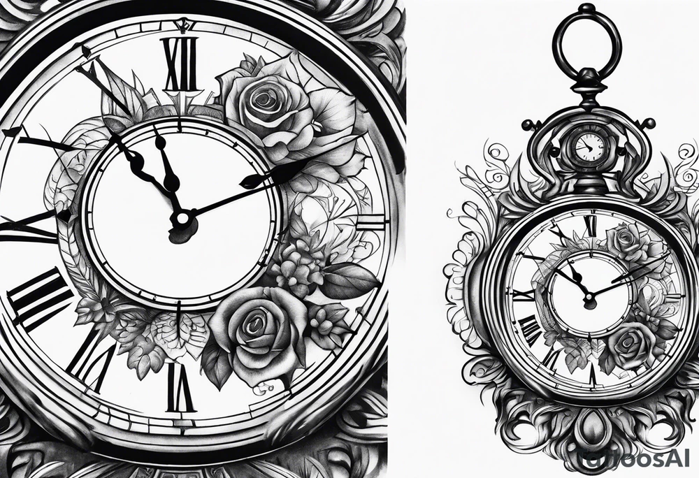 Clock tattoo idea