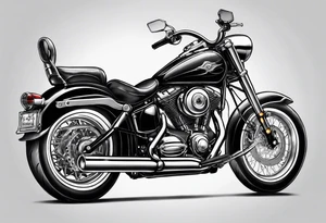 Woman riding a bullet tattoo idea