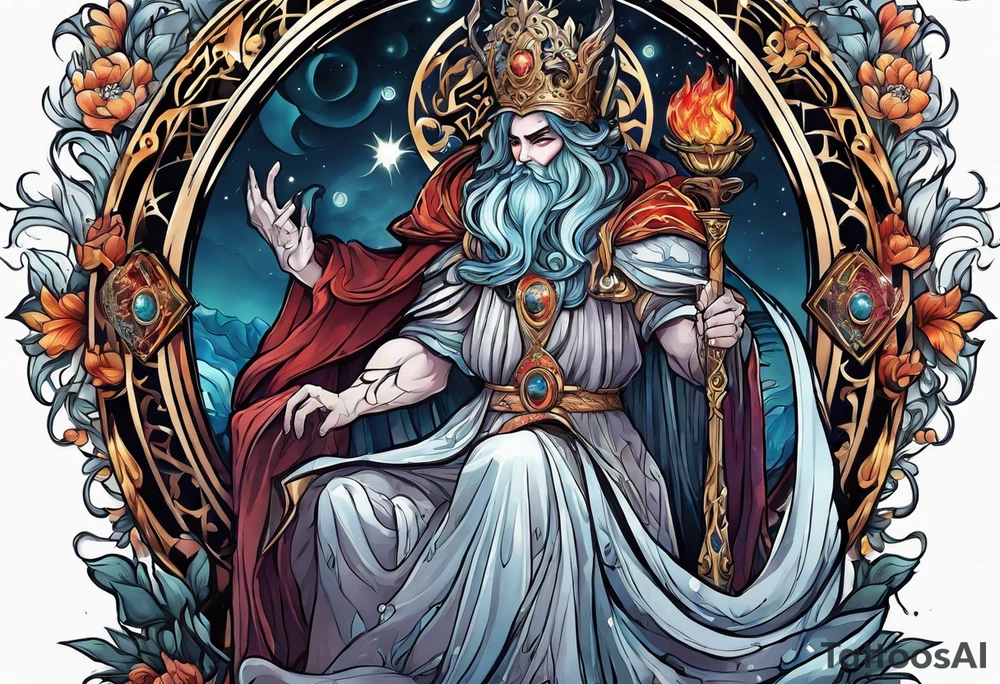 Hades as a tarot card tattoo idea