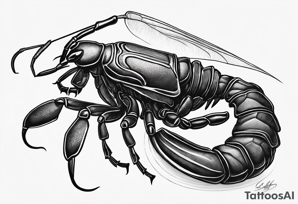 Scorpion with firefly tattoo idea