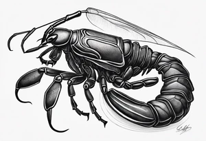 Scorpion with firefly tattoo idea