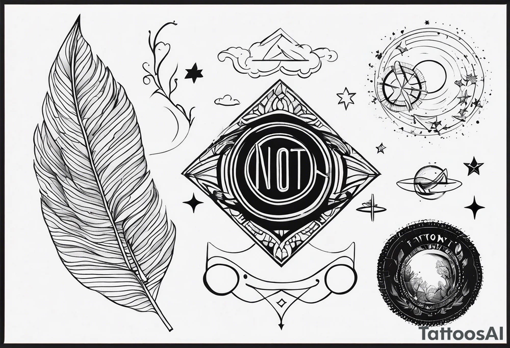 Including the words not yet tattoo idea