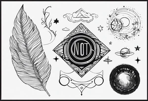 Including the words not yet tattoo idea