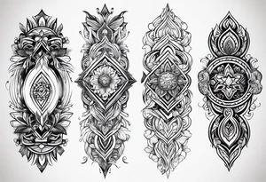 Wind styling for forearm tattoo idea
