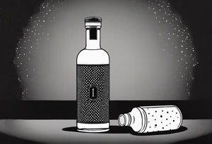 Molotov cocktail bomb tattoo idea