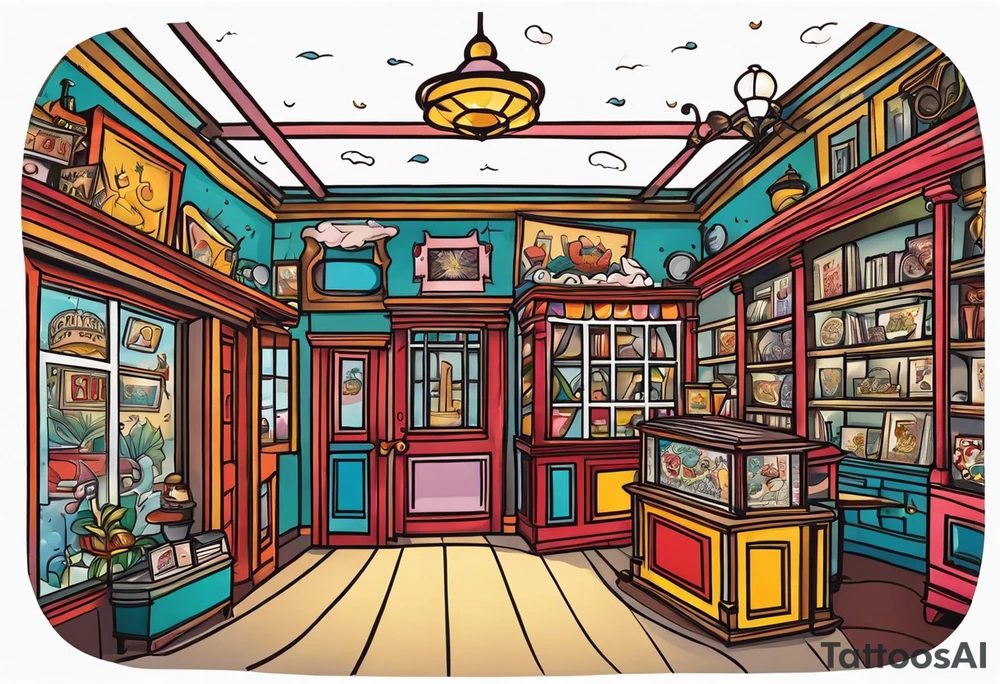 antique shop tattoo idea