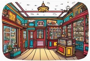 antique shop tattoo idea
