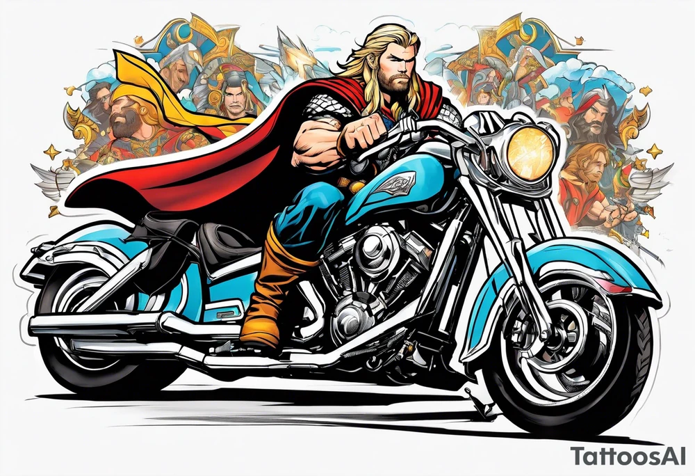 The Mighty Thor that looks like the Chris Hemsworth version tattoo idea
