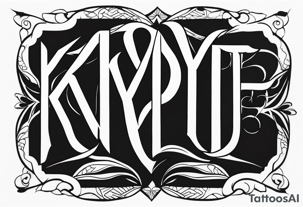 “KYDF” that is vascular tattoo idea