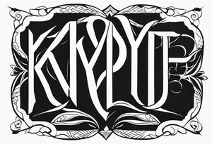 “KYDF” that is vascular tattoo idea