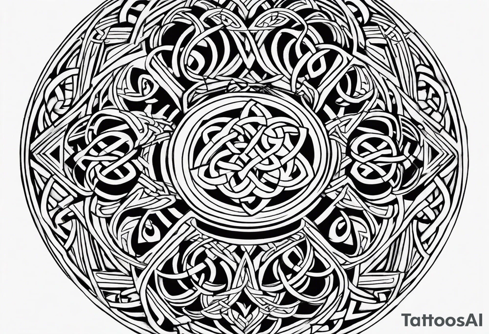 celtic circle tattoo idea