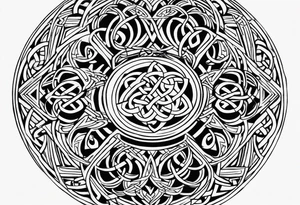 celtic circle tattoo idea