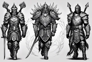 heavy armor tattoo idea