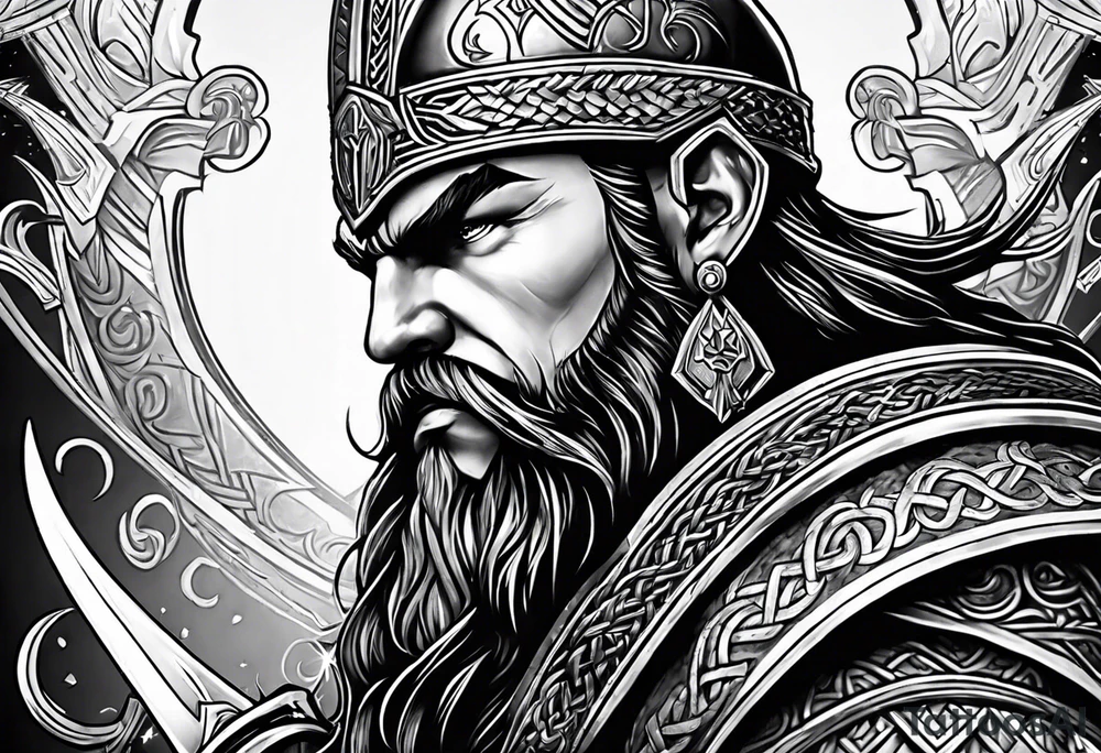 Valhalla viking  gods tattoo idea