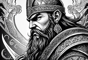 Valhalla viking  gods tattoo idea