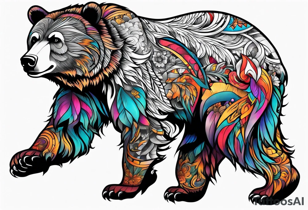 Dancing bear tattoo idea