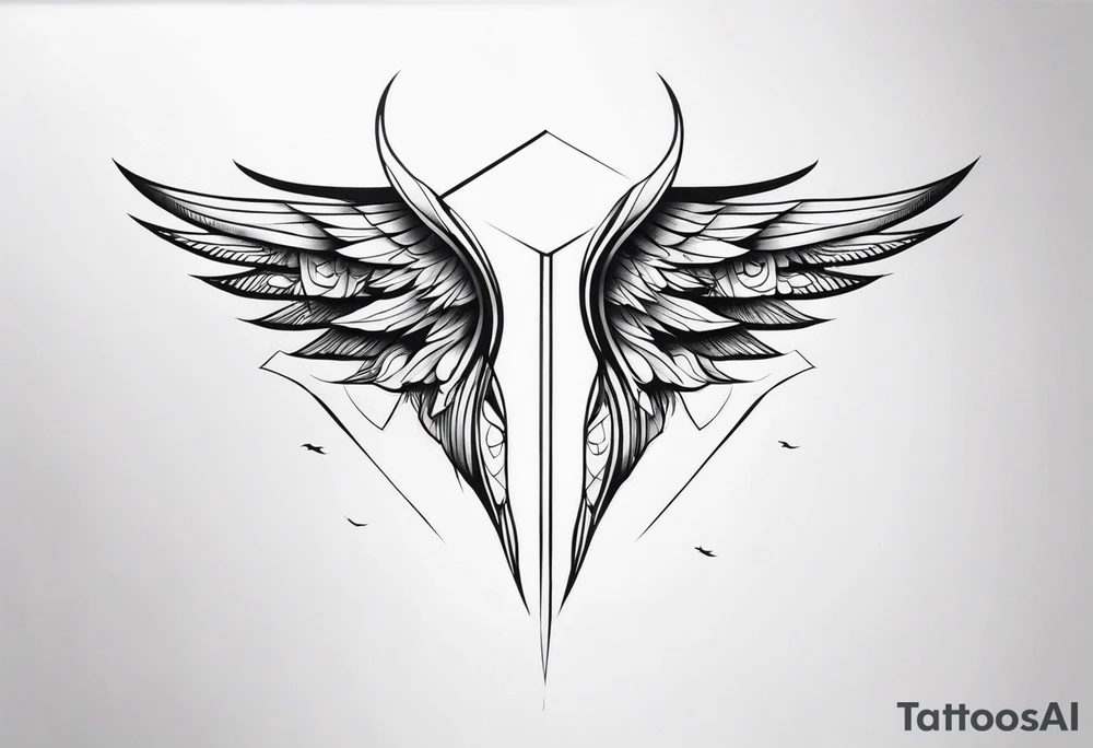 wings tattoo in leg for men tattoo idea